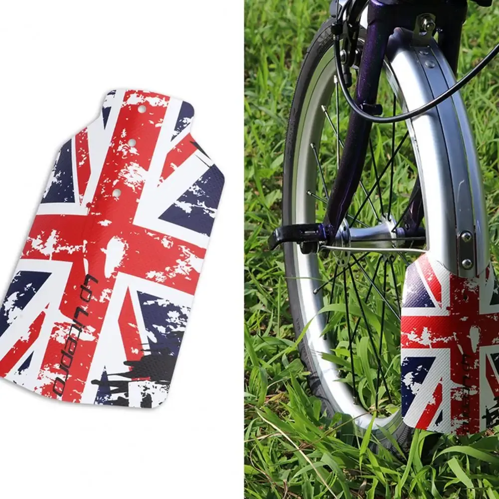 Bicycle utile Rainguard vélo robuste Gud Gud Gue Creative Pattern Block Bud Road Bike Front Mud Guard