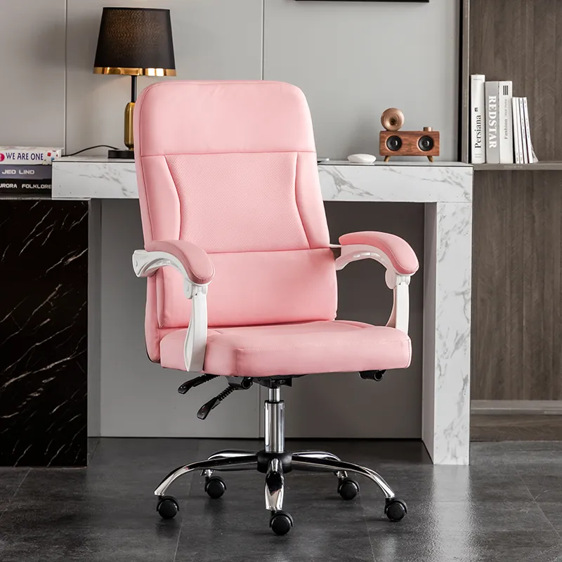 Regulowane luksusowe krzesło biura wykonawczego Nowoczesne skórzane wałka do pracy krzesło mobilne profesjonalne meble Silla