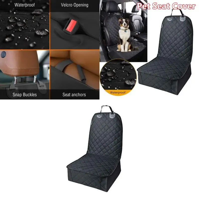 1 pezzi Automobile Anti Slip impermeabile Auto Auto Front Seat Cover Protector Mat Mat Sicurezza Accessori per il vettore di animali domestici CAT