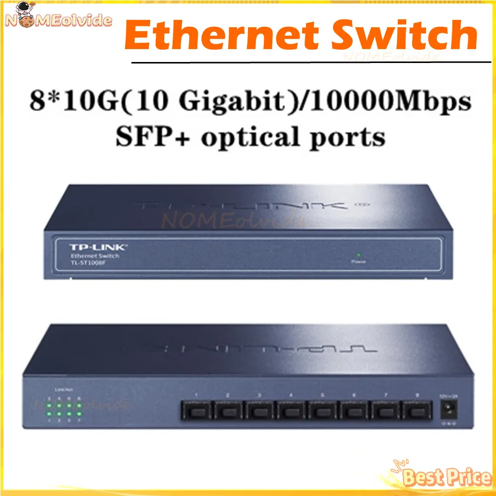 Original TP-Link 10Gbe SFP+ 8-Port Plug-n-Play Switch for Original TP-Link 10Gbe SFP+ 8-Port Plug-n-Play Switch for