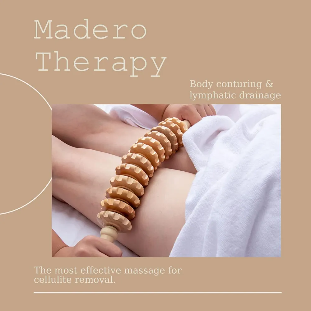 Thérapie en bois Stick Massage Stick Massage Curbe Point de conduite Colombiana Masseur Colombiane Point de gâchette de drainage lymphatique