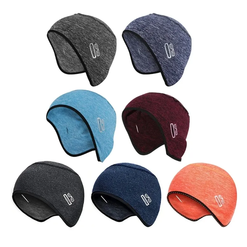 Skull-Cap Helmet-Liner Balaclava Running Hat Cycling-Cap Beanie with Glasses Holes Winter Thermal Ski-Cap for Men Women