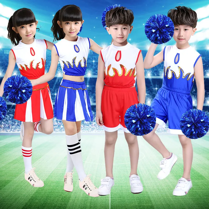 inhzoy Kids Girls Cheerleading Dance Outfit Sets Long Sleeve