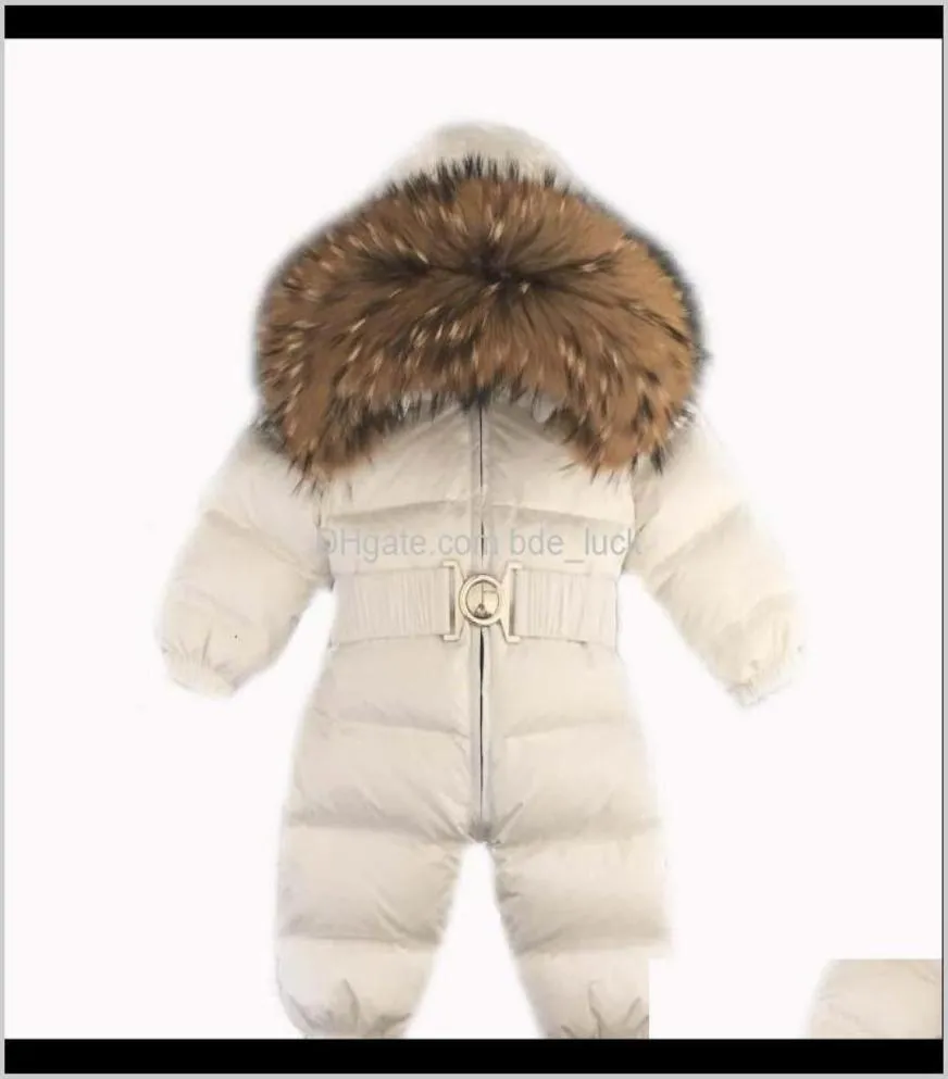 PhemsuitsRompers ملابس الطفل المولود الأمومة شتاء الرومبير الثلثية رضيع الطفولة Overcoat الأطفال الثلج ارتداء البط أسفل COA5609922