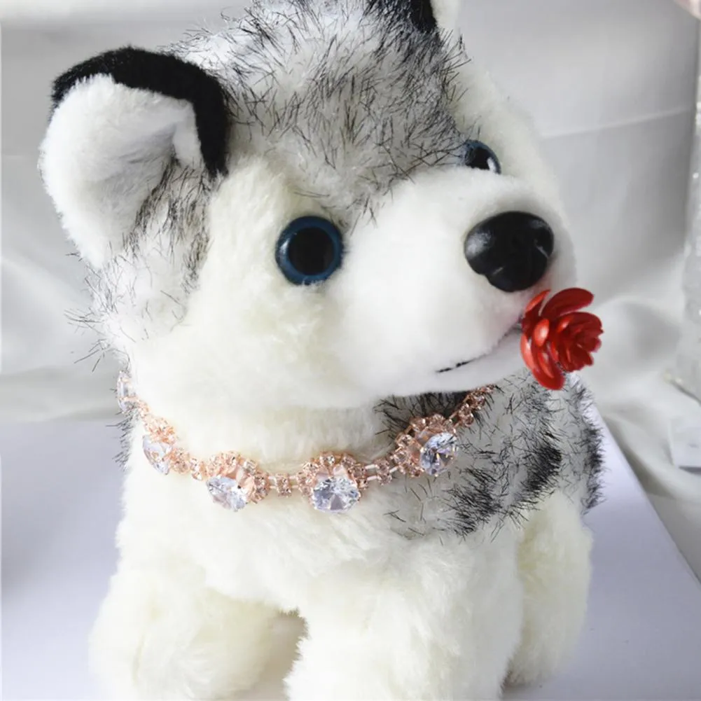 DHgate Pet Necklace Glitter Rhinestone Eco Friendly Faux Pearl Dog Collar Soft Jeweled Puppy Cat Accessories For Puppy Dog Accessories Home Garden