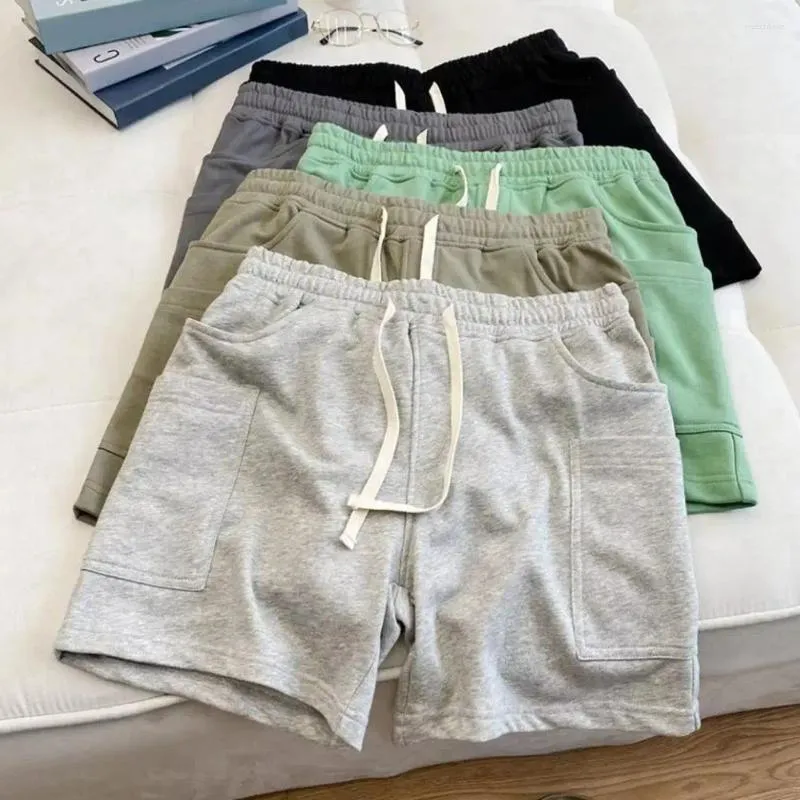 Shorts masculinos homens esportam carga vintage com vários bolsos para solteiros de verão de verão