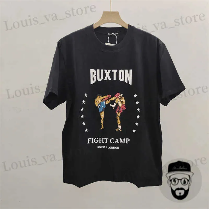 Camisetas para hombres FR envío negro 100% algodón Cole Buxton Camiseta con estampado de atleta de combate para hombres y mujeres Folting Short Slves T240411