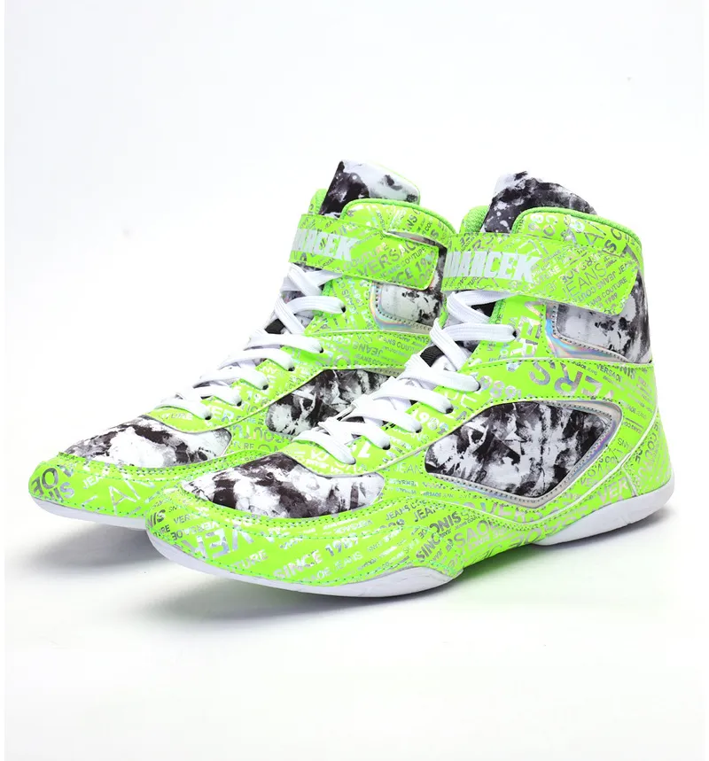 PODARCEK Boxing Sneakers for Men and Women: Graffiti Lace-Up