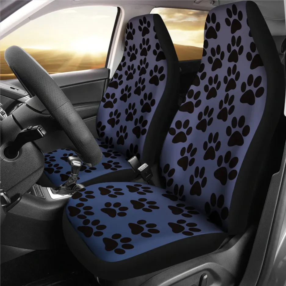 DHgate Pawsome Dog Paw Design Heavy Duty Car Front Seat Cover Protector Automobiles Motorcycles