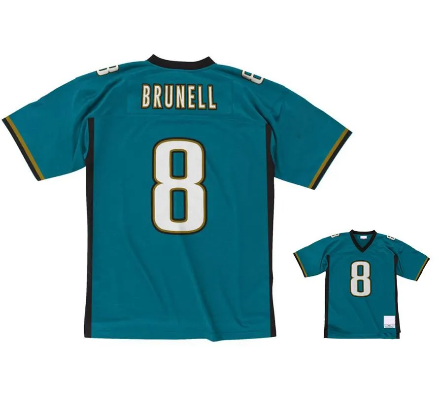 Dikişli Futbol Formaları 8 Mark Brunell 1997 Mesh Legacy Emekli Retro Classics Jersey Erkek Kadın Gençlik S-6XL