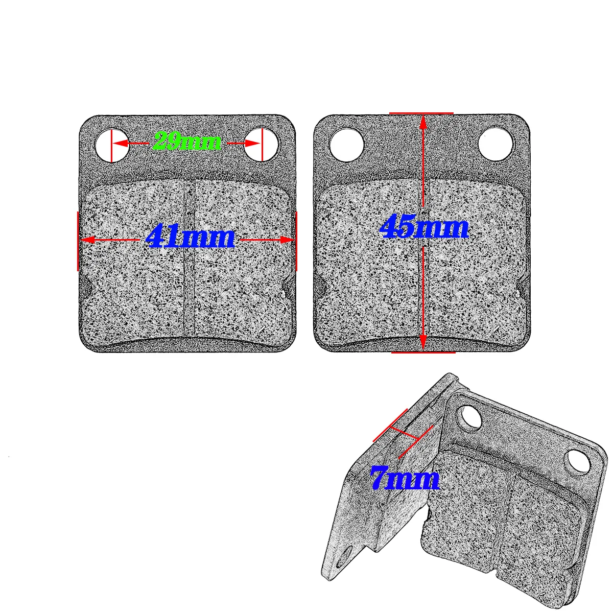 Mâchoires De Frein Avant EBC Pour Yamaha Big Bear & Kodiak – Jeu De 2