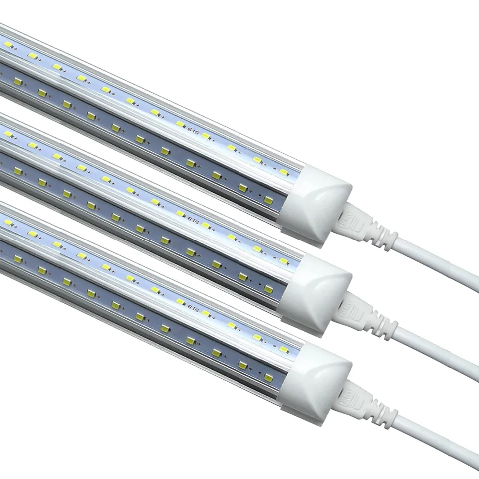 10pcs/lot 4ft 1200mm 36w AC85-265V input Led Fluorescent lamp For Home Lighting T8 integrated v shape led tube