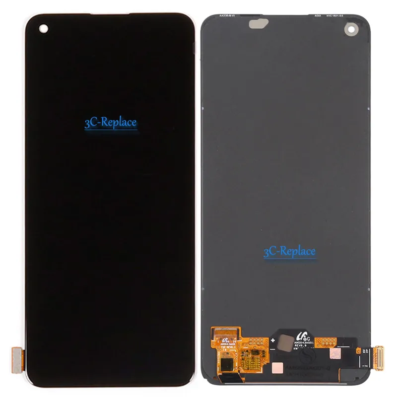 AMOLED / TFT Black 6,43 cala dla Oppo Reno7 Z 5G CPH2343 LCD Wyświetlacz Digitizer Zespół / z ramką