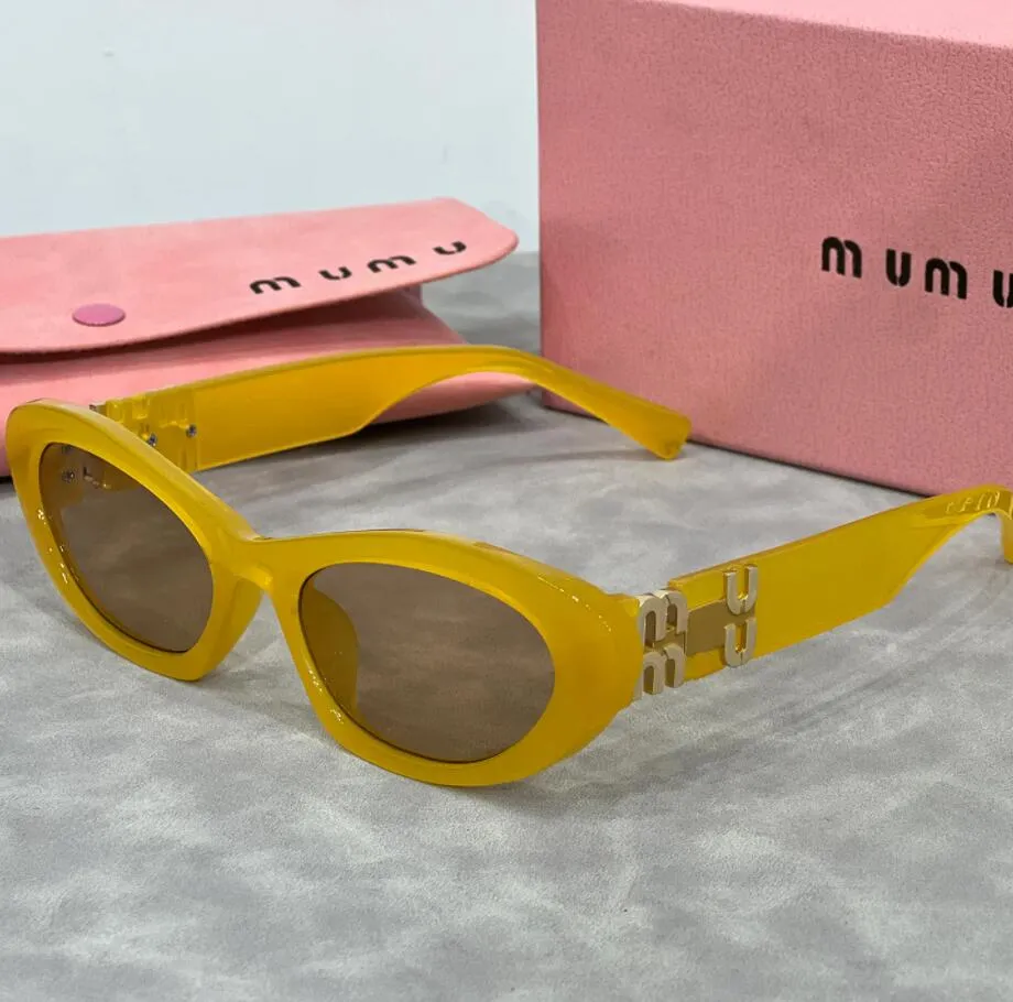 Summer Designer Sunglasss for Women Mu Oval Luxury Monogram Vacion z oryginalnym pudełkiem