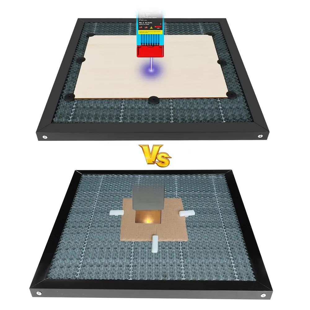 Graveur laser en nid d'abeille de travail à fixation de fixation 7,5 / 9 mm Gravure fixe pour TTS TS2 CO2 Machine de coupe / graveur laser