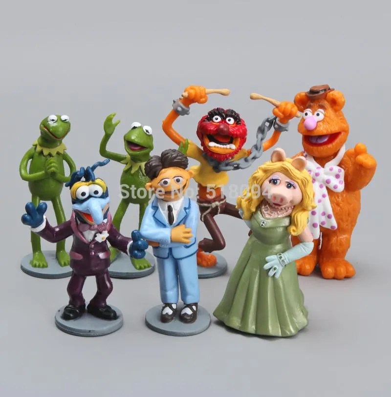 Cartoon de anime The Muppets PVC Ação Figura Modelo Toys Dolls 7pcSset Gift Christmas Toys Child Toys DSFG117 Y2007305471185