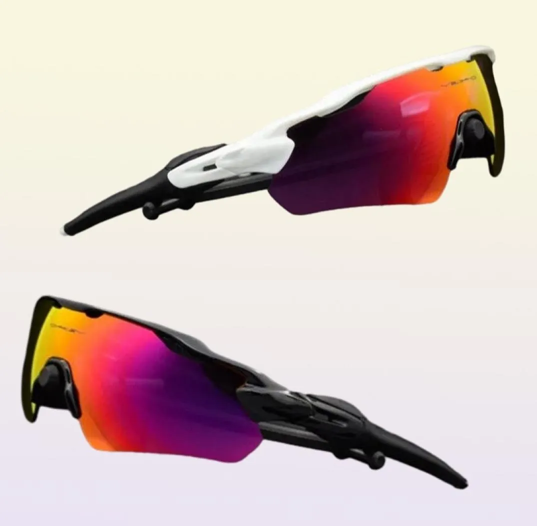 4 Lens Sports Outdoor Cycling Sunglasses UV400 Polarisée Len VTT Gogle Gogle Men Femmes EV Riding Sun Verres Brand New O9001 Runn3358647