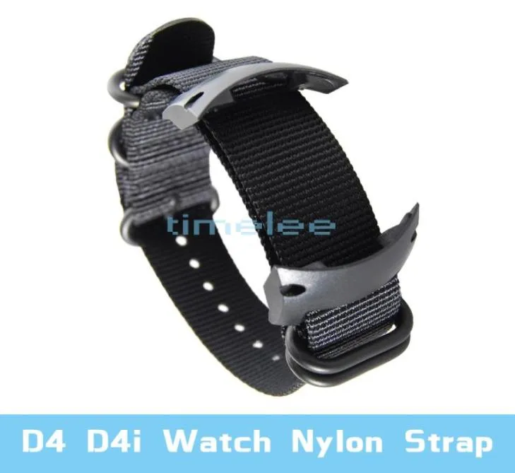 Pour D4 D4i Dive Computer Watch Nylon Strap ABS Adaptères Scraves Bands7501124