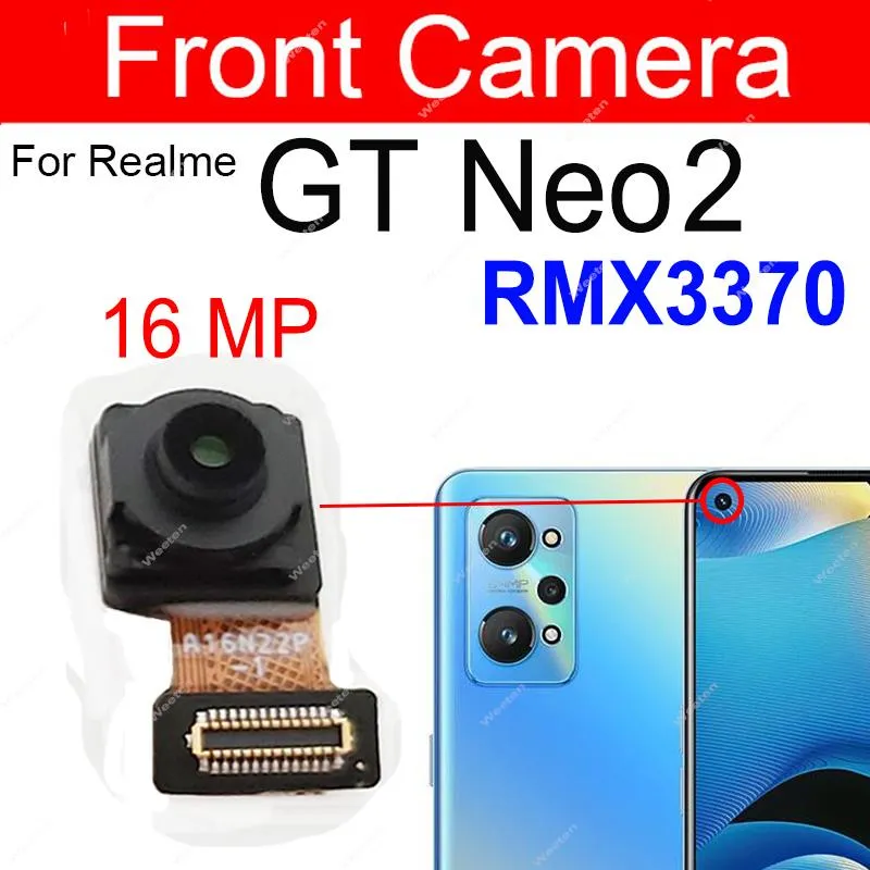 Przedni tylny aparat do Realme GT Neo GT Neo 2 Mian Front Selfie Moduł Moduł ELEX CALLE