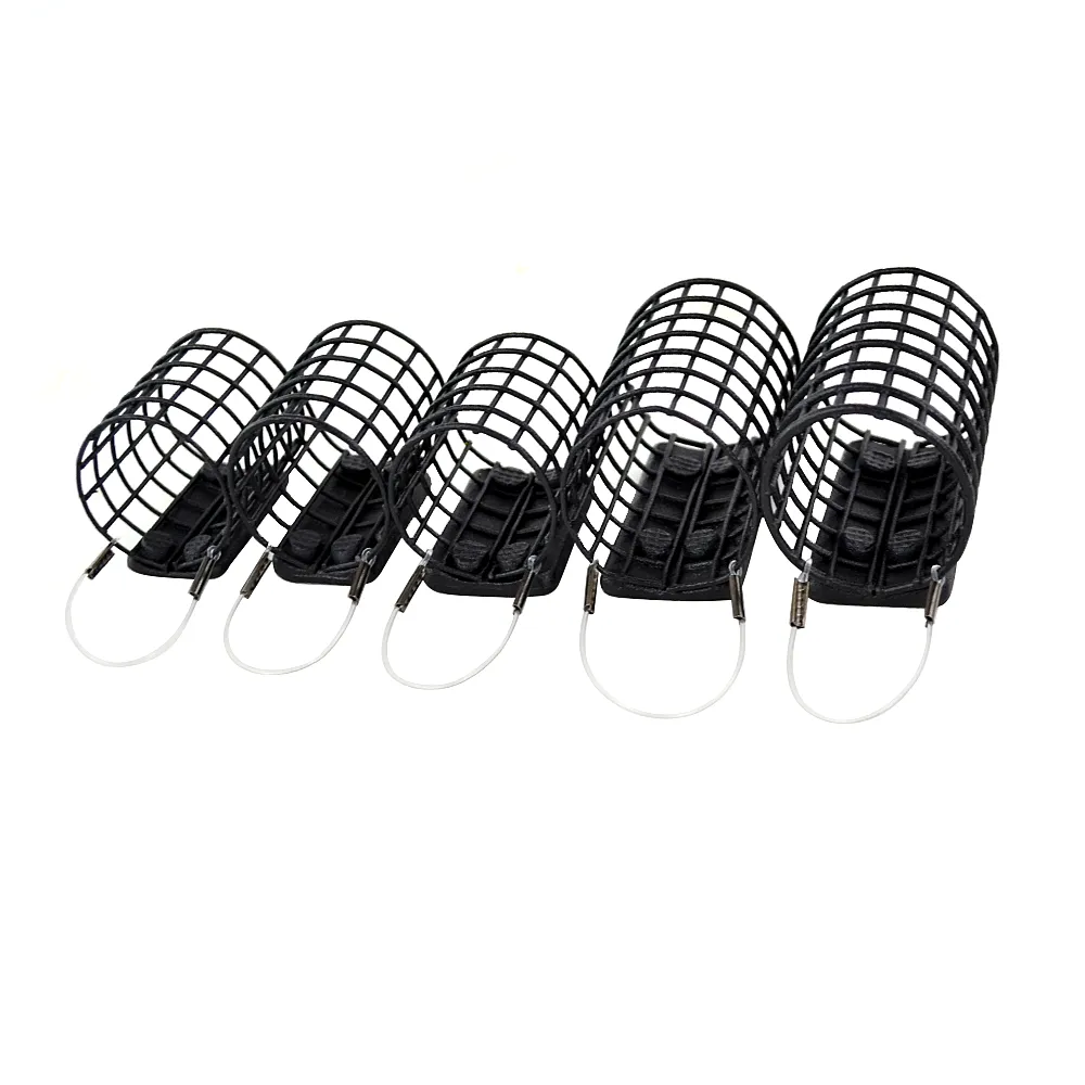 Hirisi Carp Fishing Tackle Feeder Cage Round pour la méthode de pêche grossière Méthode d'attaquant 20G 30G 40G 50G 60G