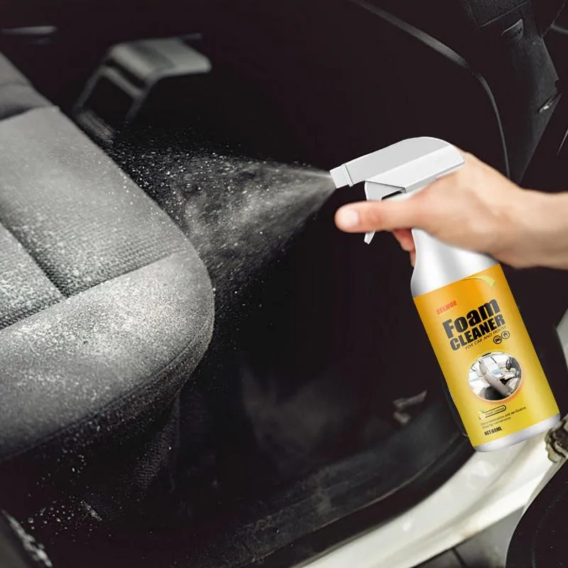 60 ml di automobili per auto in schiuma automobilistica in pelle in pelle in pelle di manutenzione di manutenzione in plastica di manutenzione spray smuopatore di polvere in schiuma multiuso multiuso