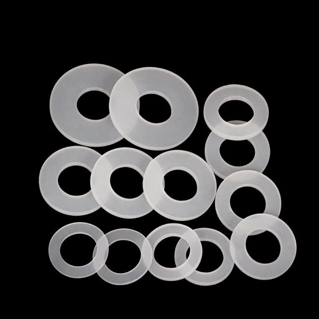 100Pcs M2 Small Silica Gel Gasket Flat Pad washer Soft plastic gasket plastic washer