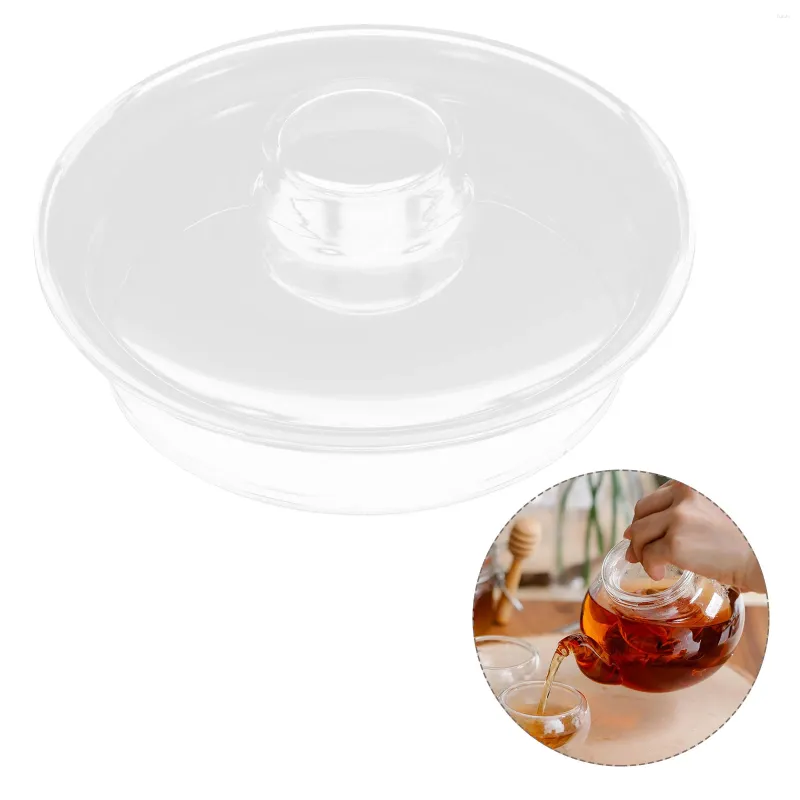 Dinnerware Sets Acessórios de conjunto de tampa de chá de chá substituível para a substituição da tampa de chaleira de vidro transparente