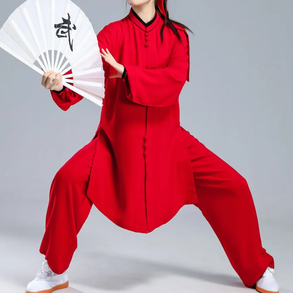 Novos 6 polors de alta qualidade Spring/outono mulheres tai chi taiji roupas kung fu uniformes wushu ternos confortáveis