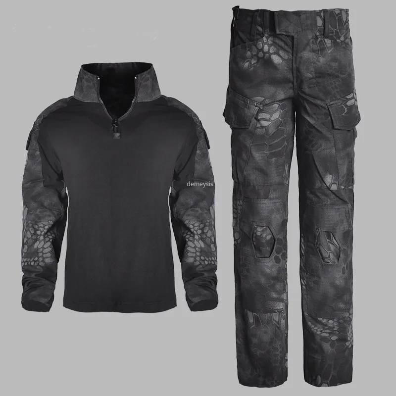 Тактическая униформа детей g3 airsoft cobmat oriform брюки + рубашки костюмы для мальчиков Скаут -Скаут Солдат Хэллоуин Костюмы