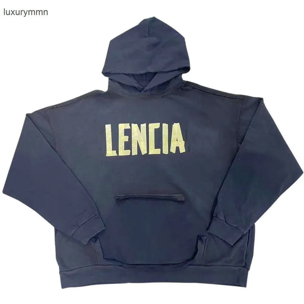 Sweat à sweat à capuche Classic Fashion Hoodies Balencigs Balencigs Balentes Hoody High Quality Trendy Brand Style Style Front and Back Rape American Grain Paper LET L76K