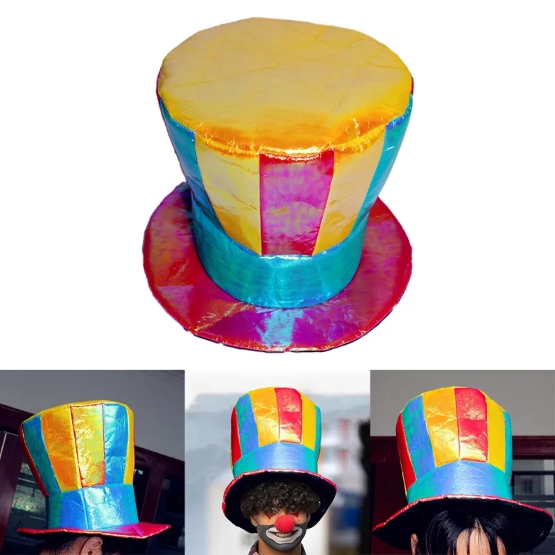 Шляпа косплей для мужчин для под открытым небом шляпу для клоуна для циркового шоу шляпы Amusement Park Hat Hat