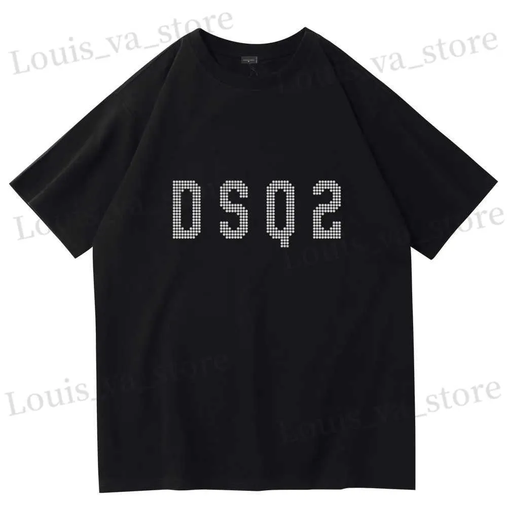 T-shirts masculins DSQD2 Brand Lettre d'été Coton Soft Sild Tshirt Tops T pour hommes Femmes Cotton Baseball Cap Snapback Outdoor Dad Hat T240419