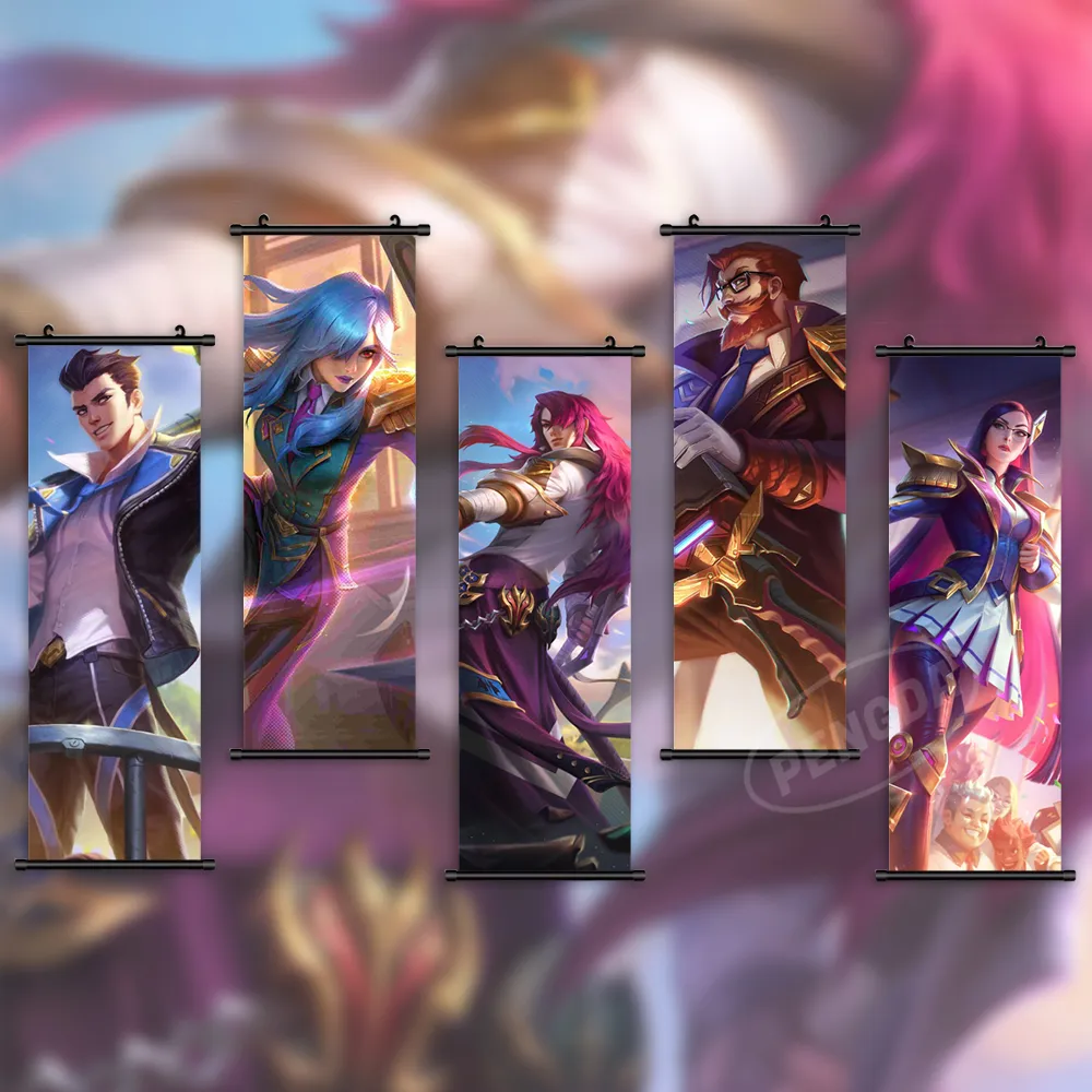 Wall Art League of Legends Canvas Game Picture Jayce Painting Stampa Leona Poster