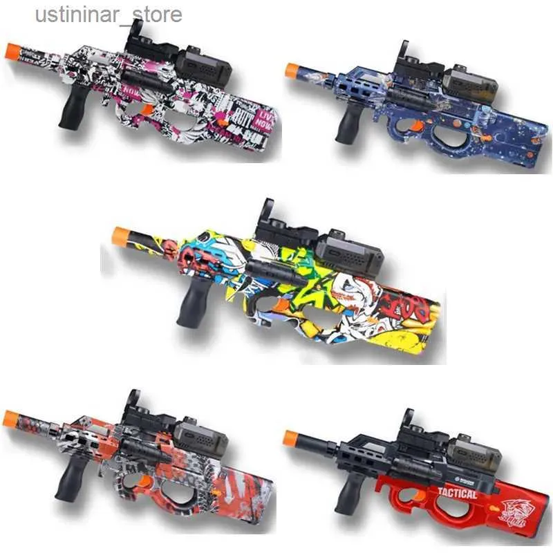 Sable Player Water Fun Outdoor Childrens Shooting Water Bullet Gun P90 AK47 Outdoor Team Battle Toy pistolet For Childrens Birthday Gift L47