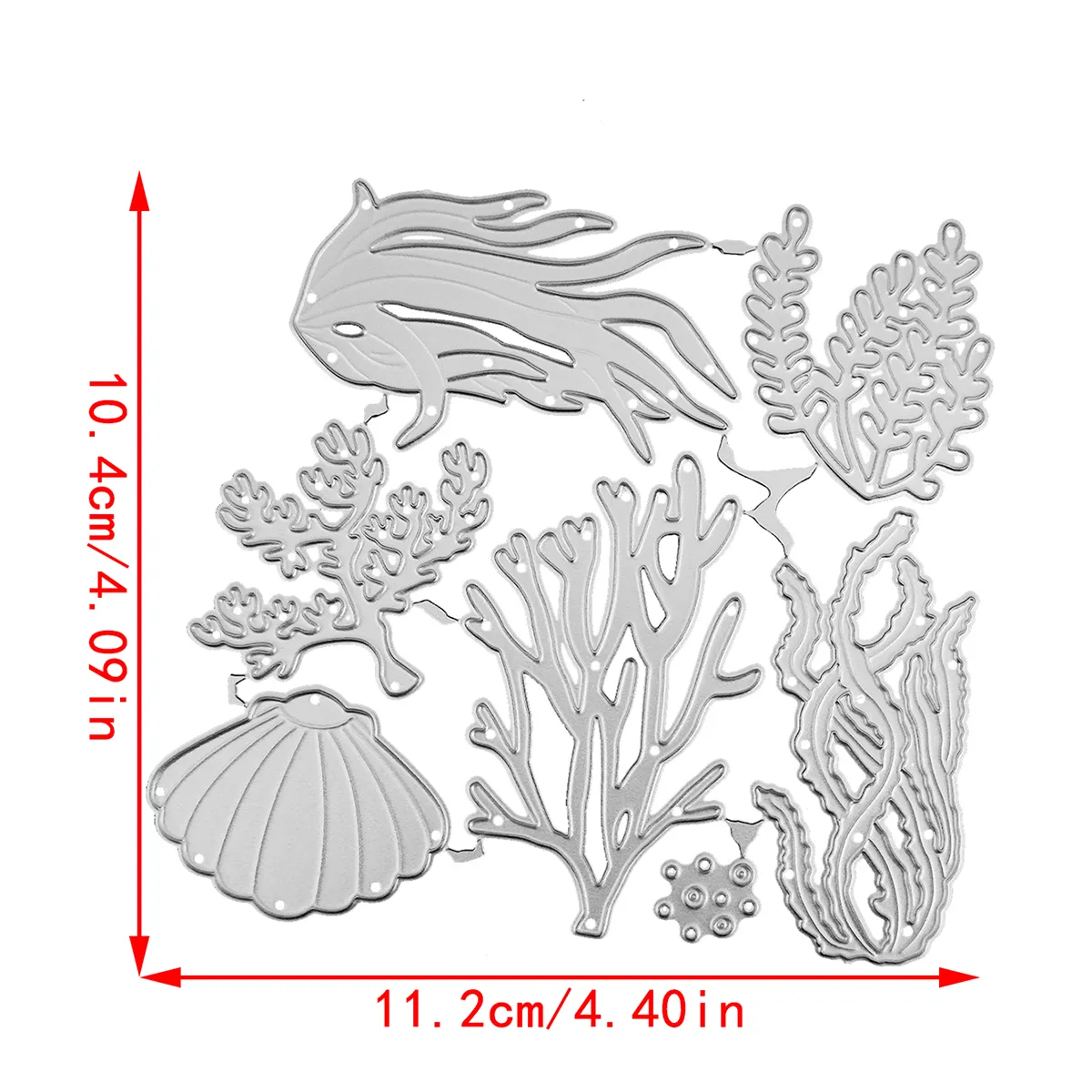 Sea Grass Sea Coral Selta de algas marinhas Cutter de corte de metal Dies Scrapbooking DIY DIY Poster Carty Clip Art Album Decorating Decorating