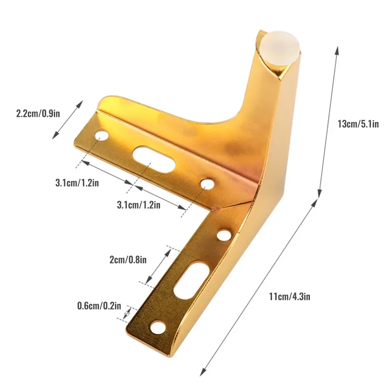 4 datorer möbler stöd ben ersättning fötter metall bädd ben lätt att installera