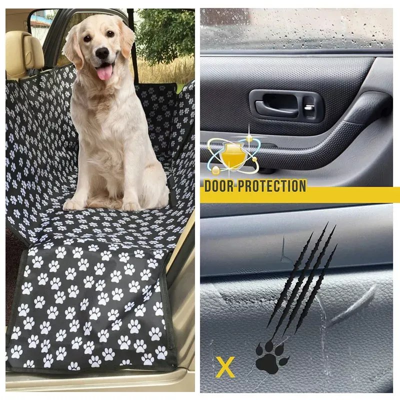 Manta de tapete de cachorro manta impermeável oxford cão gato de gato lave de segurança tapetes de hammock protetor com correção de segurança pata de viagem