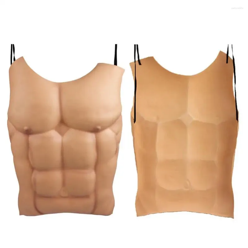 Costume de decoração de festa Cosplay Halloween Eva Men Fake Skin Skin Chest Muscle adereços