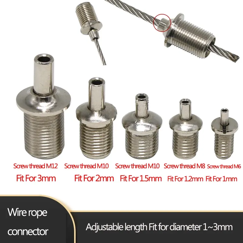 Boulon creux qui peut connecter et verrouiller la corde fil