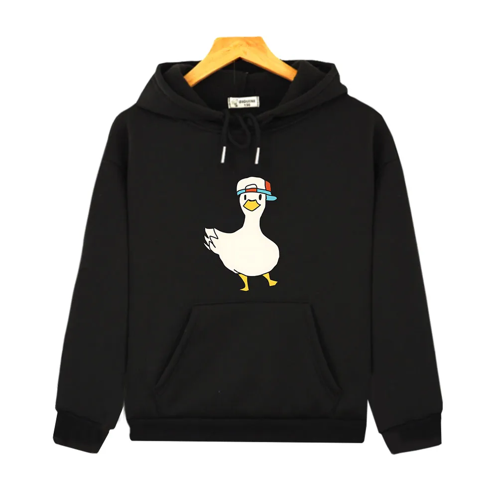 Shuba Dancing Duck Meme Lustige Hoodie süße Ente trägt Hut Sweatshirt Kinder Mädchen Sudaderas Kawaii Baby Jungen Kleidung Unisex Top Y2K