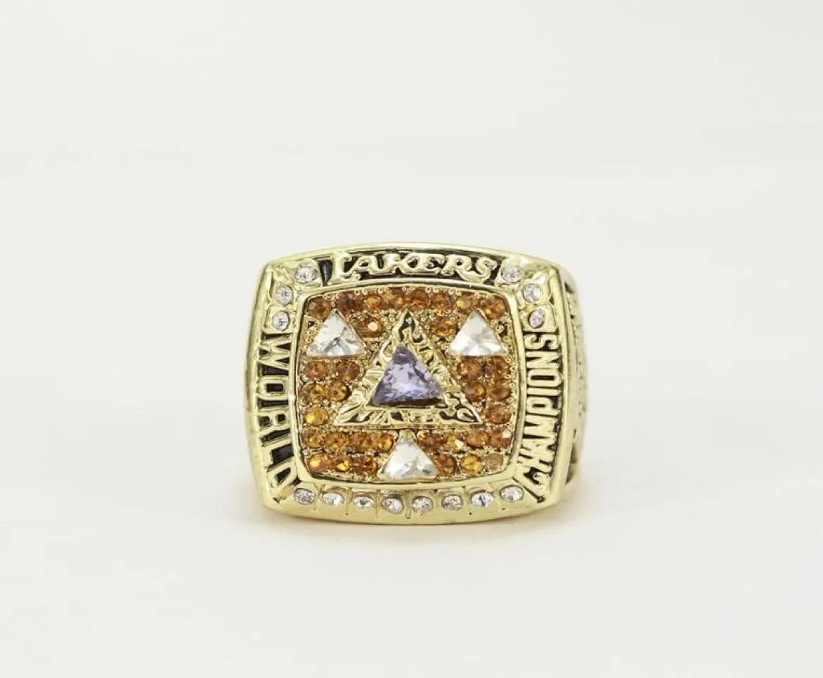 Holida de alta qualidade de alta qualidade Novo Super Bowl Lakers 2002 Ring Men Rings8431792