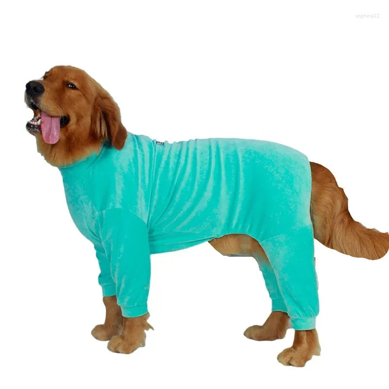 Hundkläder vinter stora stora kläder jumpsuit pajamas samoyed husky labrador gräns collie gyllene retriever kläddräkt kappa
