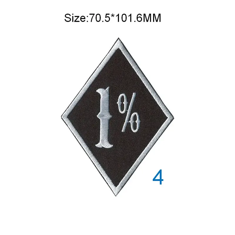 Parches Bordados Anchos MC RC Para Motociclistas、Accesorio Cuadrado de 1％70,5 mm、理想的なパラプランチャッカーエルレスルドデラチャッケタ