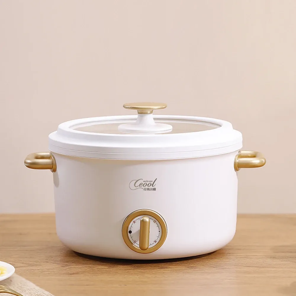 Potten 2.5L 1.5L Mini Multifunctionel elektrische rijstkoker Keuken Huis Niticooker Multicooker Single Double Layer Kookmachine Hot Pot