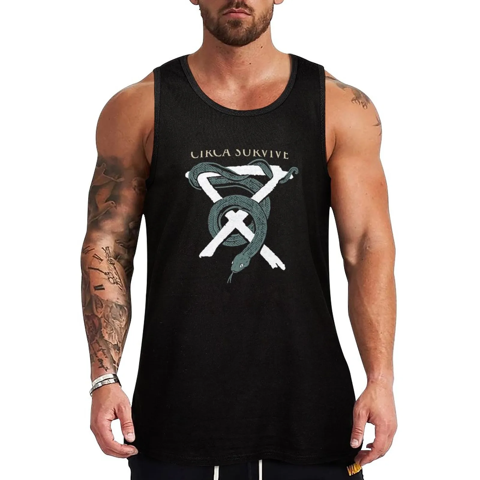 NOUVEAU CIRCA SURVIVE - Graphic Design Shirt Tank Top Vest pour les vêtements de basket-ball pour garçons