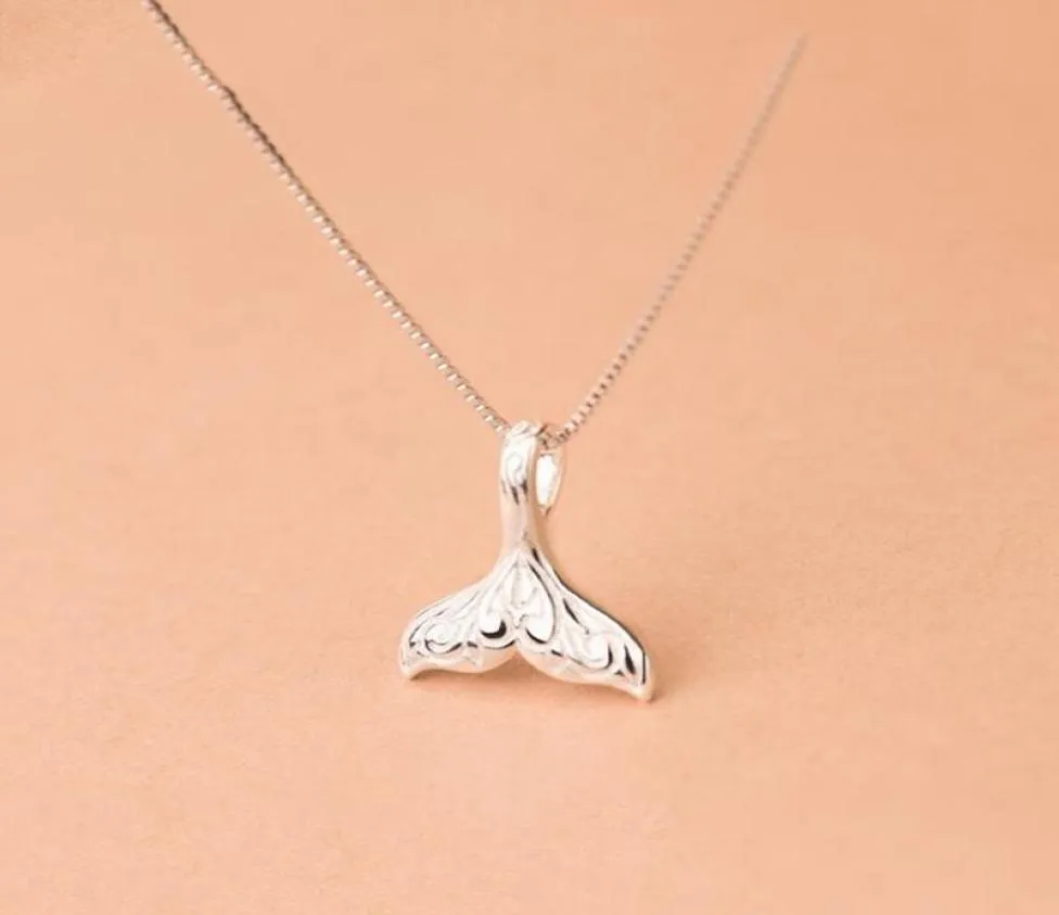Pendant Necklaces Design Animal Fashion Women Necklace Whale Tail Fish Nautical Charm Mermaid Elegant Jewelry Girls Collares4213022