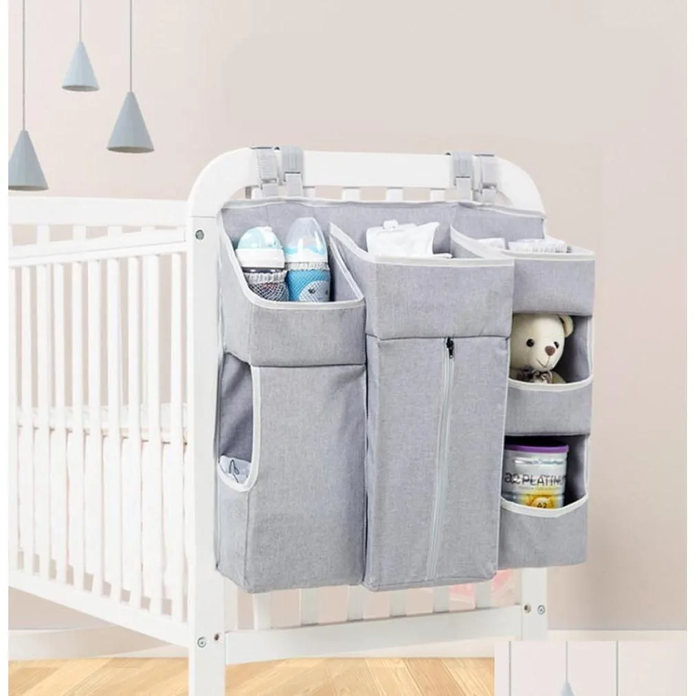 Bettwäschessätze tragbarer Babykrippen Organizer Betthängebeutel für Essentials Windel Aufbewahrung Cradle Set1320570 Drop Delivery Kinder Mutterschaft OTPX5