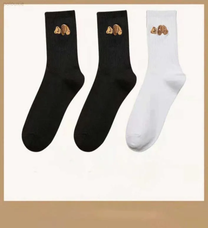 SOCKS Designer Lüks Palm Socks 2 Renk Moda Melek Kadınlar ve Erkekler Günlük Pa Bear Nefes Basketbol Futbol 3 Çift Çorap B1899560