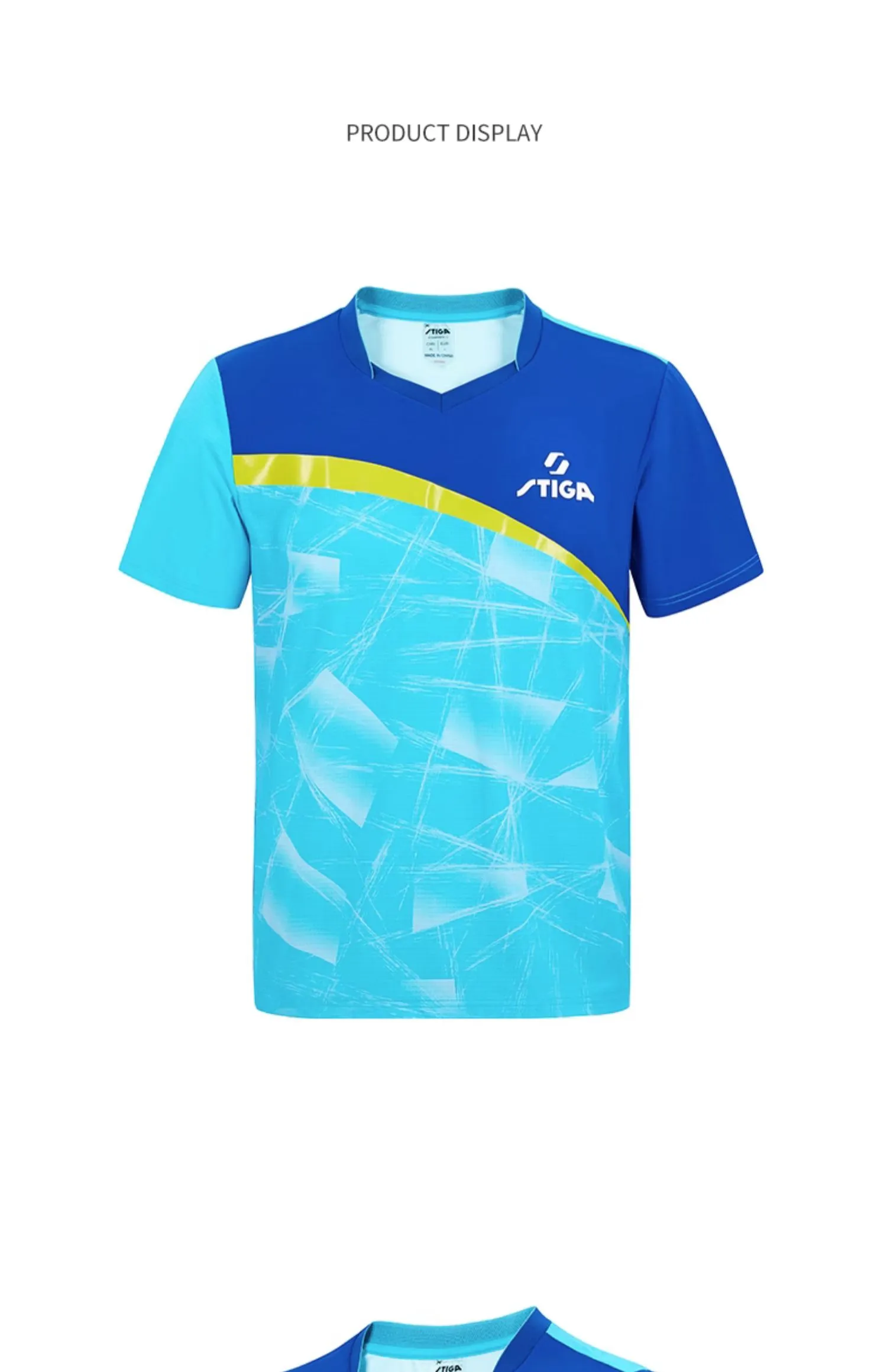 Stiga Team T-Shirt - Blue/Navy - Megaspin