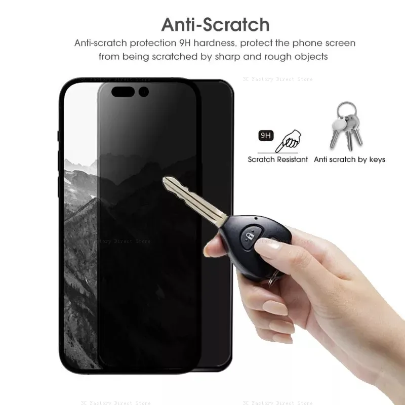 4PCS Anti-Spy Tempered Glass voor iPhone 14 13 12 11 Pro Max Privacy Screen Protectors voor iPhone XS Max XR SE 7 8 14 Plus 14Pro